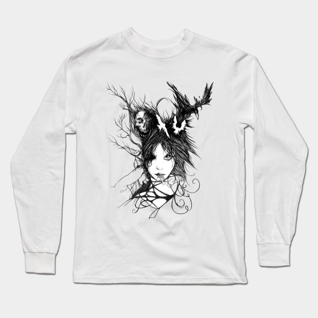 Death Long Sleeve T-Shirt by LadyCerbero